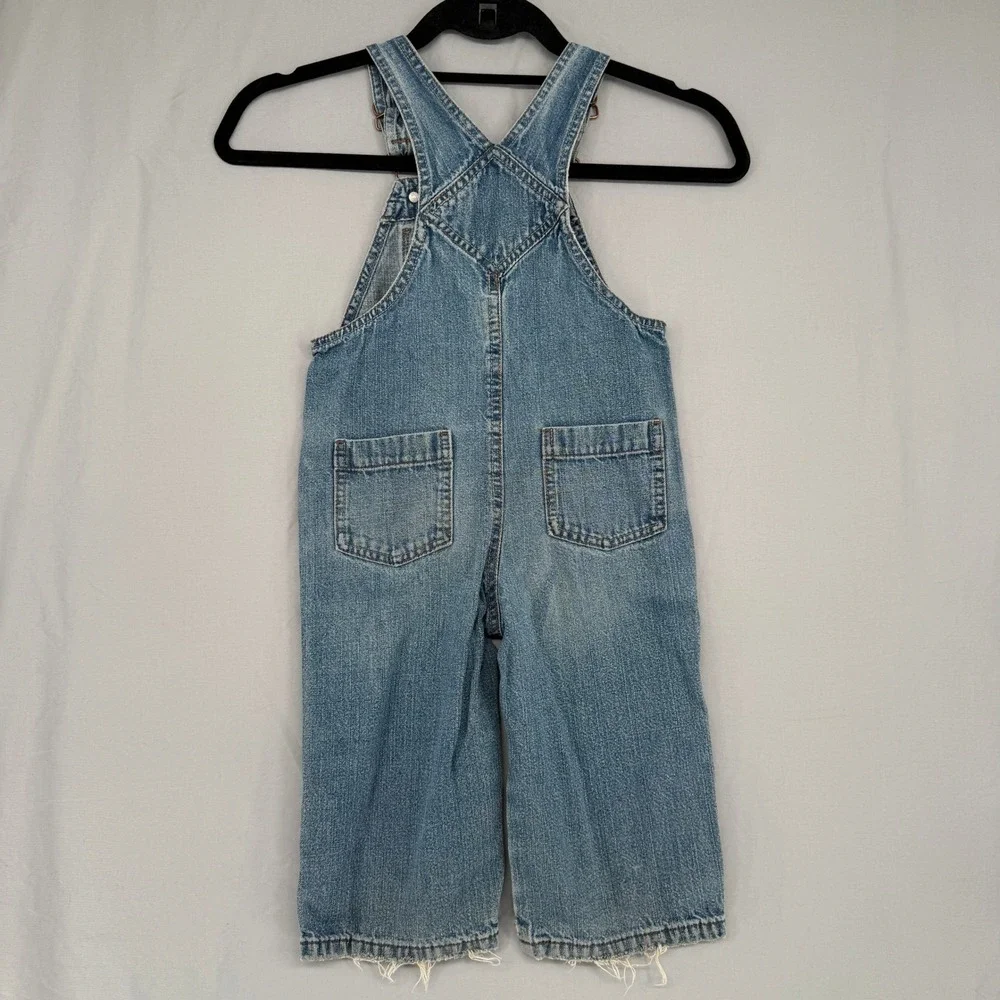 Genuine Kids from OshKosh Toddler‎ Boys Blue Denim Overalls Size 2T Medium Wash